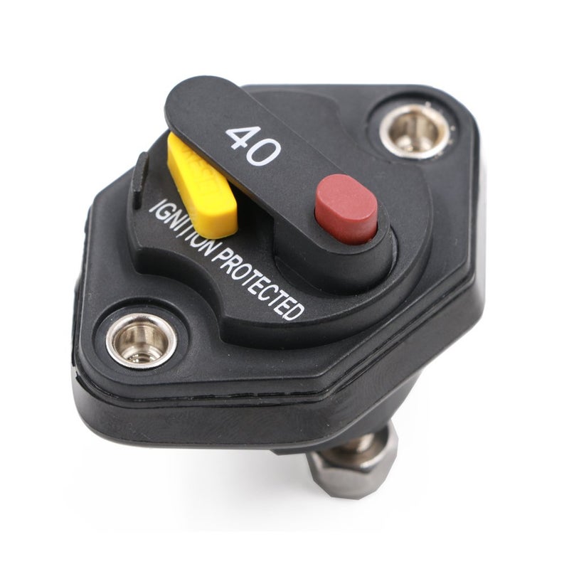 T Tocas 40 Amp Circuit Breaker with Manual Reset Button Switchable for Auto Truck RV Marine Waterproof 12-32V DC - Image 4